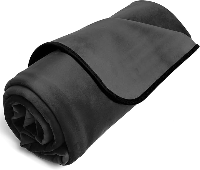 Avana Waterproof Throw - Sensual Blanket for Adults - Made in The USA - King Size, Micro-Velvet Black