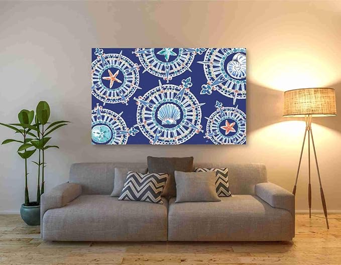 Epic Graffiti 'Maritime XIV' by Daphne Brissonet, Canvas Wall Art, 60"x40"