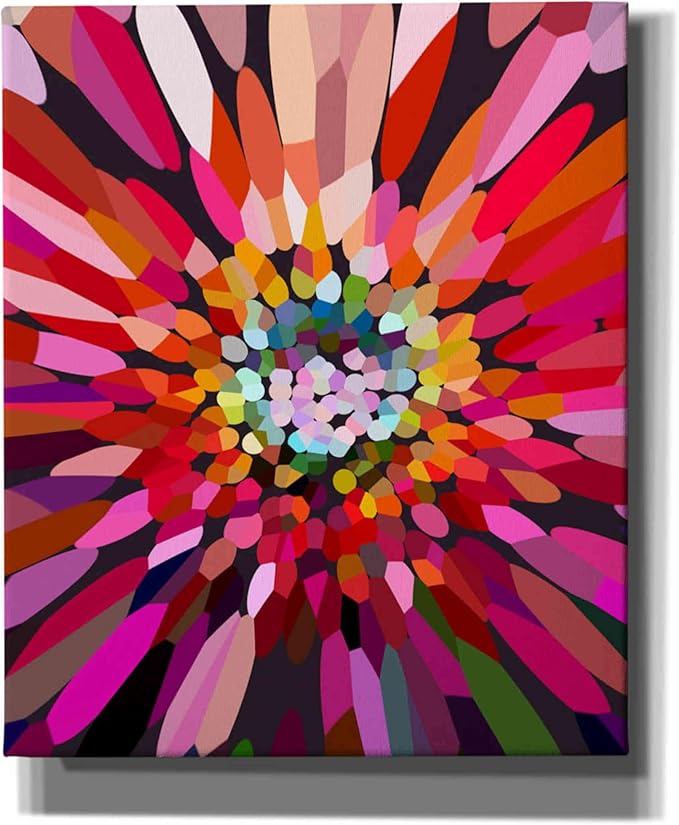 Epic Graffiti 'Pink Flower' by Shandra Smith, Canvas Wall Art, 20"x24"