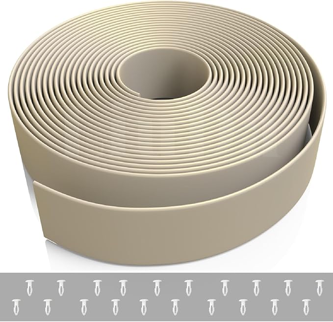 2" x20' ft Vinyl Straps for Patio Chairs Repair Kit Outdoor Chair Repair Straps Webbing Replacement Strapping Furniture Strap Matte Finish Vinyl Strap Replacement (Driftwood) + 20 Free Rivets