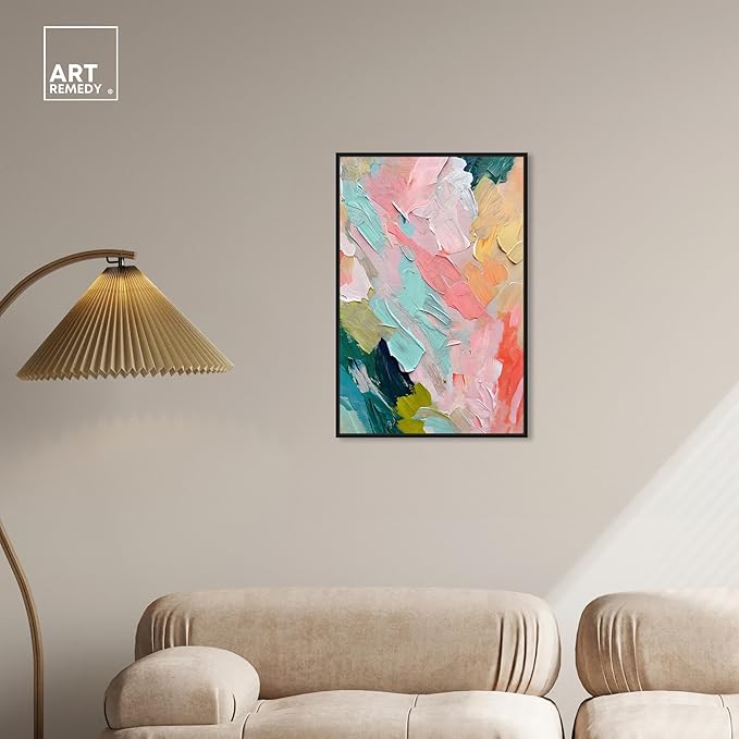 Art Remedy Pastel Layers Canvas Pastel Wall Art, Black Frame, 20" x 30"