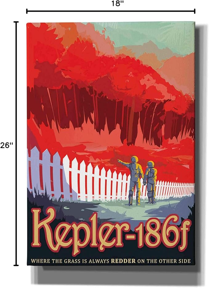 Epic Graffiti 'Visions of the Future: Kepler-186f' Canvas Wall Art, 18" x 26"