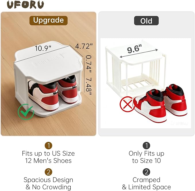 Small Shoe Rack, 5 Tier Plastic Vertical Shoe Rack for Small and Narrow Spaces, Free Standing Shoe Organizer for Closet, Entryway