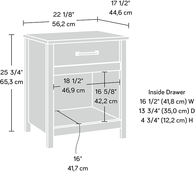 Sauder Cannery Bridge Dresser and Nightstand, Sindoori Mango Finish
