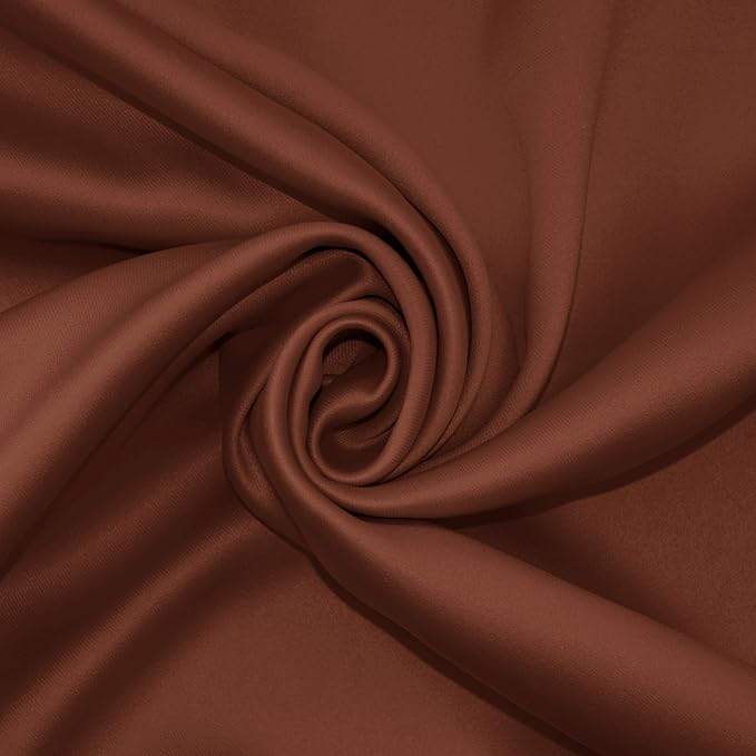 Sun Zero Nordic 2-pack Theater Grade Extreme 100% Blackout Grommet Curtain Panel Pair, 52" x 96", Terracotta