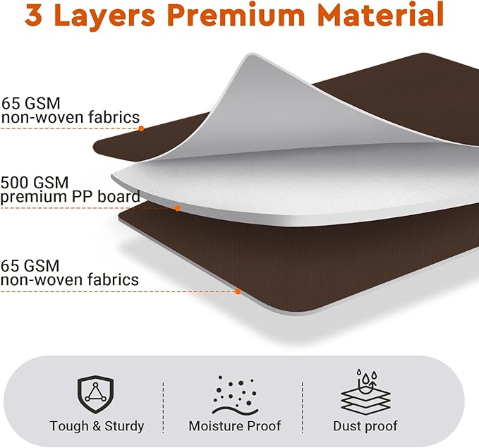 6 Pack Bed Sheet Closet Organizers and Storage,Sturdy Foldable Storage Containers with Window and Label,Storage and Organization for Bedding Sheets,Duvet Covers,Blankets (Brown)