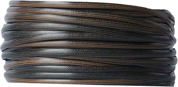 Brown Woven Rattan, Plastic PE Wicker Repair Material for Garden Chair Coffee Table Patio Furniture Storage Basket Hand-Woven DIY Material (around 220ft)