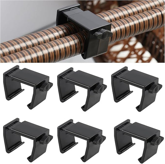 Adjustable Outdoor Furniture Clips Patio Sofa Clips,Sectional Sofa Furniture Chair Clips,Rattan Furniture Clamps Wicker Chair Fasteners, Connect The Sectional or Module Outdoor Couch Patio Furniture