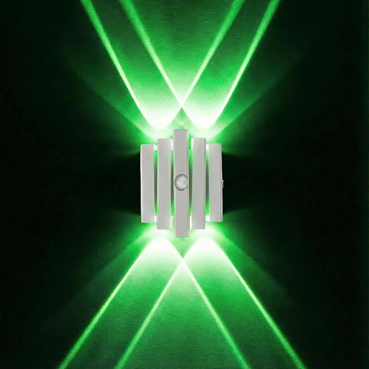 Rechargeable Motion Sensor Wall Sconce, Battery Operated Indoor Night Light with Magnetic Mount, RGB Colorful LED Ambient Lighting for Hallway, Stairs, Bathroom & Kids Room (USB-C)