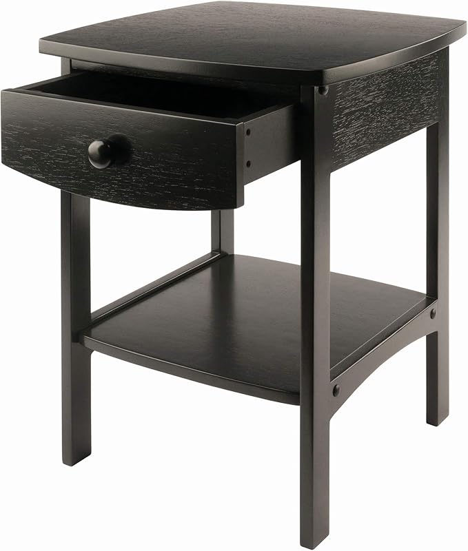 Winsome Wood Claire Accent Table, Black