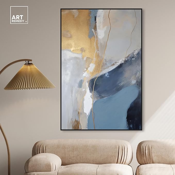 Art Remedy This Close Canvas Timeless Abstract Wall Art, Black Frame, 36" x 54"