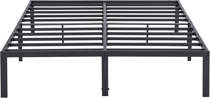 Olee Sleep 14 Inch Dura Metal Steel Slat Bed Frame, Twin XL