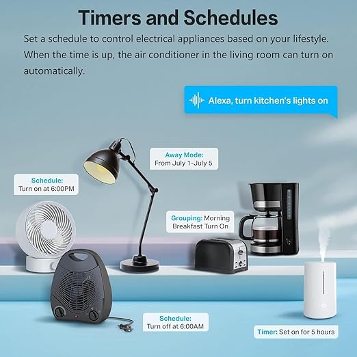 Jinvoo Matter Smart Plug Mini Outlet with Timing Function,Remote Control Your Devices,Occupies Only One Socket,Works with HomeKit Philips HUE SmartThings hub and Alexa Google Assistant 2 Pack