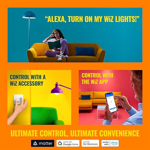 WiZ Connected Smart Plug- Sunset to Sunrise Automation + Motion Detection + Control with Voice or App, Works with Alexa, Google Home, and HomeKit - WiFi Wall Outlet - 3 Pack