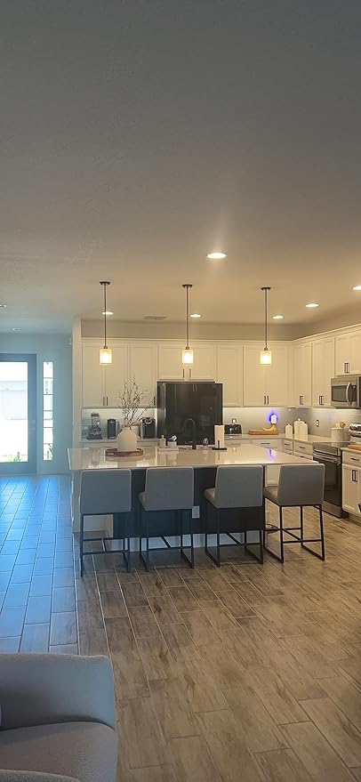 3 Pack 1-Light Industrial Farmhouse Kitchen Island Pendant Ceiling Light Frosted Glass Fixture,Black Finish for Bedroom Hallway Dining Room Entryway Over Sink