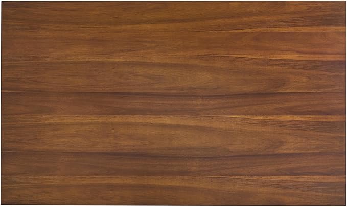 Christopher Knight Home Quillson 59.04" Rectangular Dining Table, Walnut Finish Kitchen Table, Open X Metal Legs, Dining Table for 4, Industrial Table for Dining Room Kitchen Home, Walnut+Black