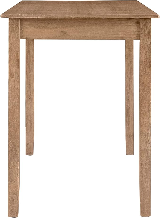 Linon Carter Brown with Greywash Wooden Counter Height Tavern Table