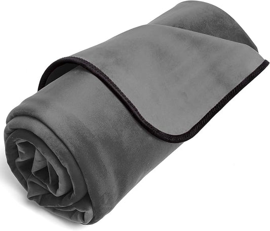 Avana Waterproof Throw - Sensual Blanket for Adults - Made in The USA - King Size, Micro-Velvet Grey