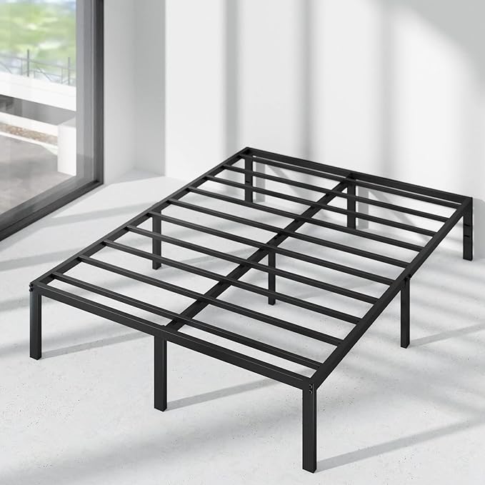 ZINUS Yelena 14 Inch Metal Platform Bed Frame, Steel Slat Support, No Box Spring Needed, Easy Assembly, King