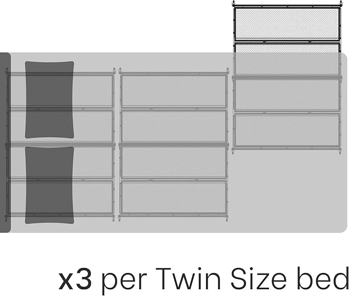 Under Bed Storage with Wheels – XXL 65L Metal Frame Rolling Bin & Shoe Organizer, Large Container 31.5"x23.6" – Ideal for Toys, Bedding & Clothes (pack of 2)