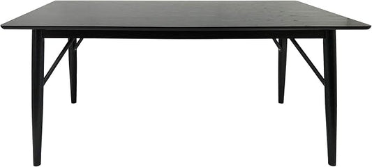 Christopher Knight Home Joey Wooden Six Seater Dining Table, Black Finish