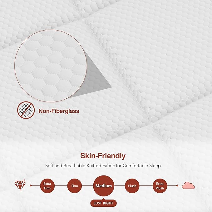 12 Inch Medium Firm King Size Mattress - Colchones King Hybrid with Individual Spring & Gel Memory Foam, Lumbar Support, Pressure Relief, Motion Isolation, CertiPUR-US, 365 Night Trial