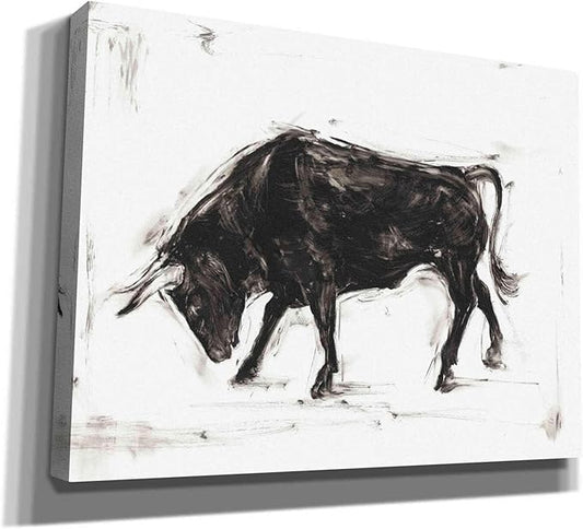 Epic Graffiti 'Toro I' by Ethan Harper Canvas Wall Art, 26"x18"