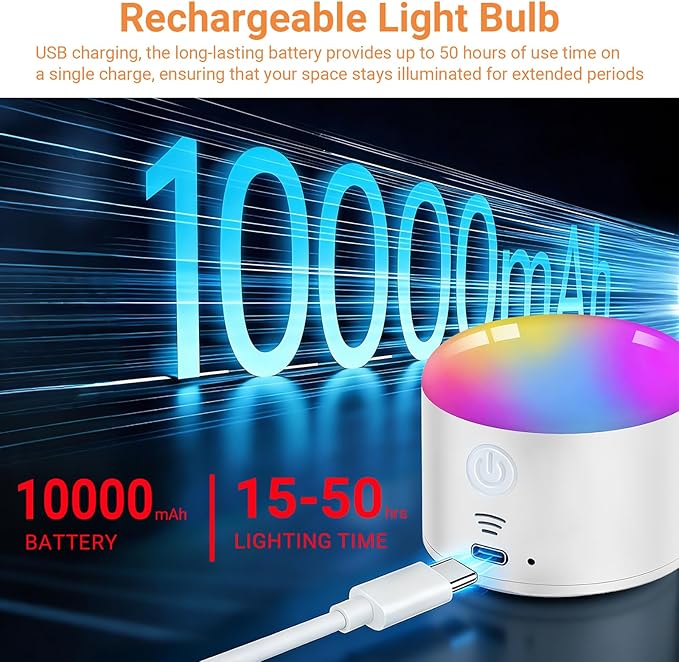 Battery Operated Wall Sconce, Wireless Wall Sconces Set of Two with 10000mAh Dimmable Bulbs and Remote, 10 Colors Rechargeable Wall Lights for Bedroom Living Room Hallway Decor
