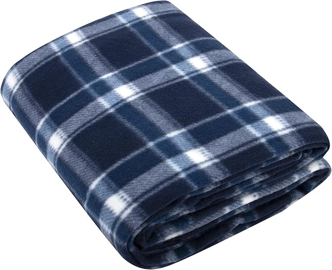 Trail maker 24 Pack Bulk Plaid Sherpa Fleece Throw Blankets 50 x 60 for Wedding Guests, Homeless, Pets | Plaid Fleece Throw Blankets Bulk
