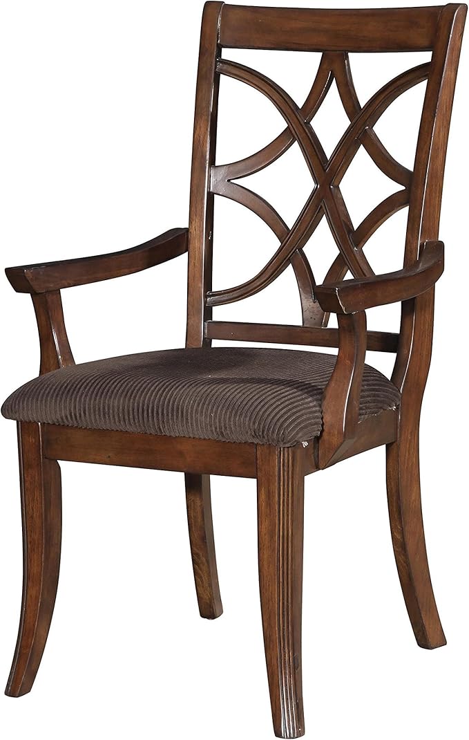 ACME Keenan Side Chair, Walnut Finish, Set of 2