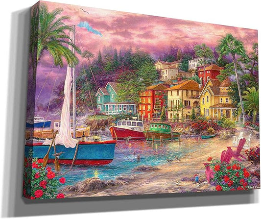 Cortesi Home 'On Golden Shores' by Chuck Pinson, Canvas Wall Art, 26"x18"