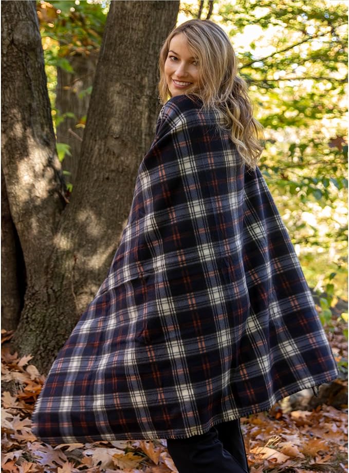Trail maker 24 Pack Bulk Plaid Sherpa Fleece Throw Blankets 50 x 60 for Wedding Guests, Homeless, Pets | Plaid Fleece Throw Blankets Bulk