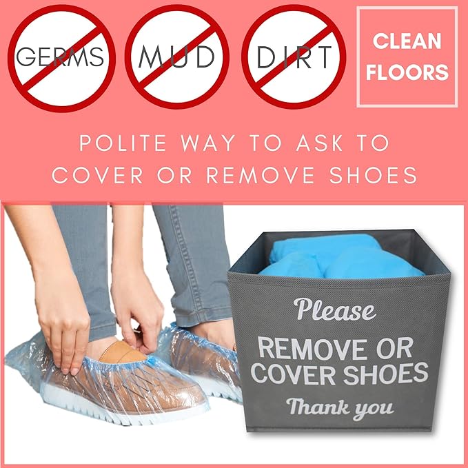 Shoe Covers Box | Disposable Shoe Bootie Holders For Open Houses