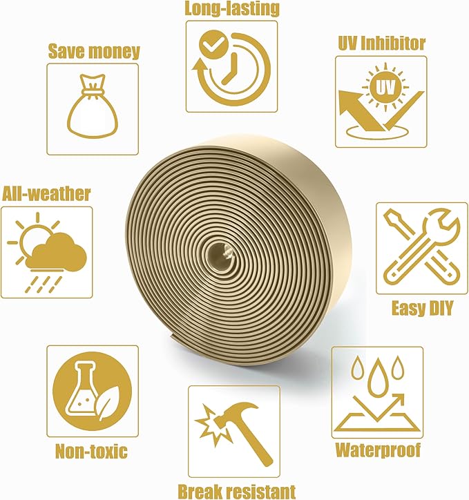 Vinyl Straps for Patio Chair Repair Kit 2'' Wide 20 Ft Long Replacement Straps + 20 Free Rivets for Outdoor Lawn Furniture Chaise Lounge Repair (Driftwood)
