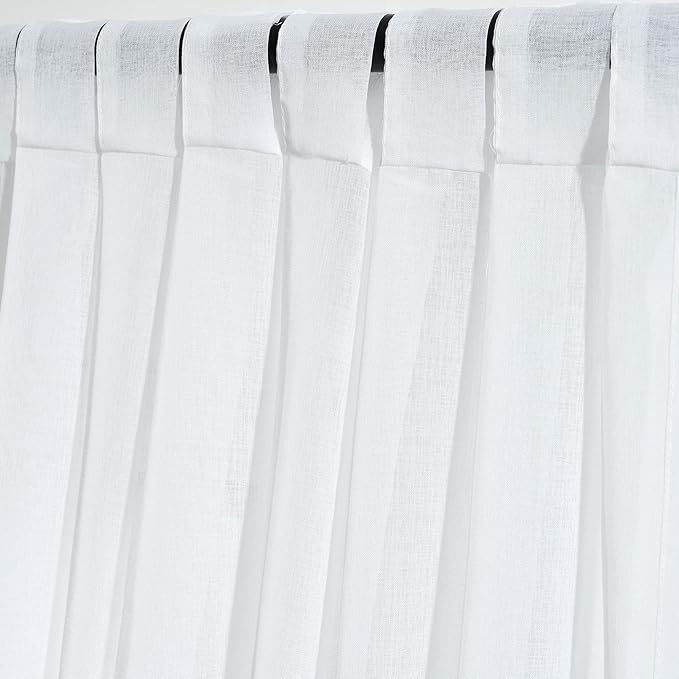 Lush Decor Zuri Flora Sheer Window Curtain Panels Pair 38" W x 84" L Blue & Coral - Sheer Curtains for Living Room - Floral Curtains for Bedroom