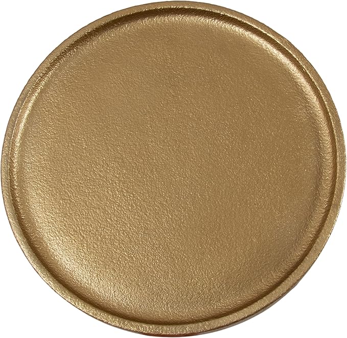 Kate and Laurel Rava Modern Metal Round Drink Table, 10 x 10 x 21, Gold, Cast Aluminum Accent Table for Use as Indoor Plant Stand or Living Room Decor Piece