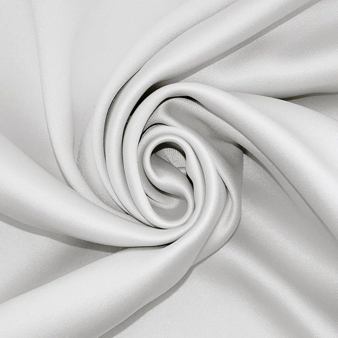 Sun Zero Nordic 2-pack Theater Grade Extreme 100% Blackout Grommet Curtain Panel Pair, 52" x 120", Pearl
