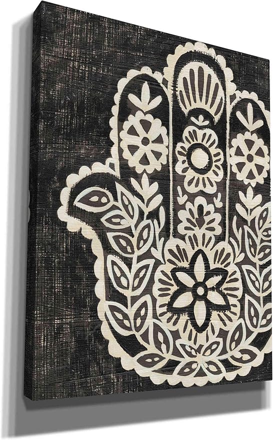 Epic Graffiti 'Night Hamsa II' by Chariklia Zarris Canvas Wall Art, 18"x26"