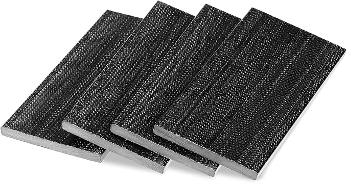 Tondiamo 10 Pcs Patio Chair Spring Plates Black Swivel Rocker Fiberglass Spring Plates Replacement Parts for Universal Outdoor Patio Furniture, 5 x 2. 5 x 0. 25 Inch(Black,4 Pieces)