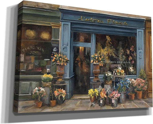 Epic Graffiti 'Lartisan Fleuriste' by Marilyn Hageman, Canvas Wall Art, 40"x26"