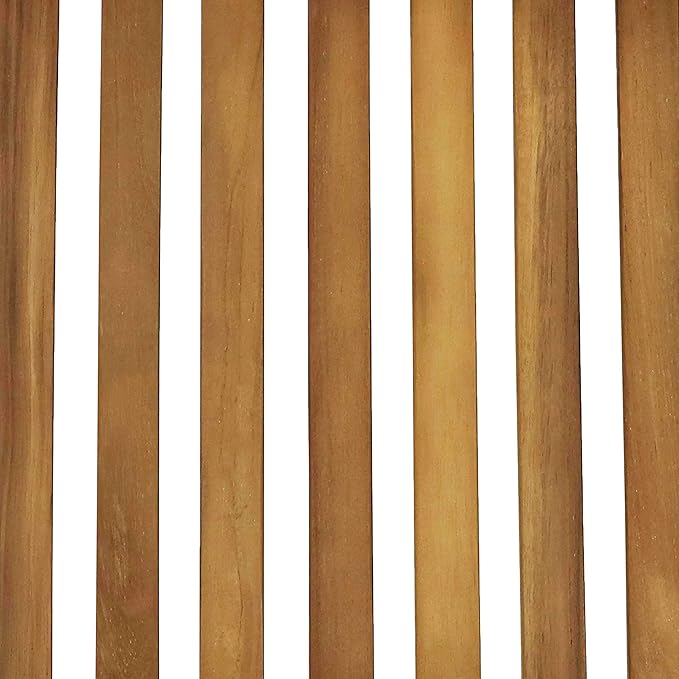 Sunnydaze Foldable Teak Wood Outdoor Chairs – Folding Patio Chair Set of 2 for Deck or Balcony – Wooden Teak Furniture with Light Finish