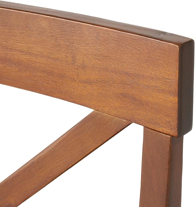 Christopher Knight Home Rovie Acacia Wood Dining Chairs, 2-Pcs Set, Dark Oak