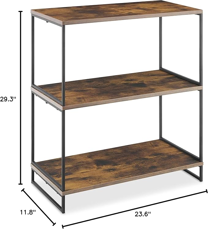 Whitmor Modern Industrial 3 Tier Shelf