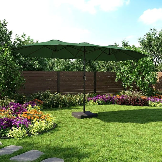 Garden Winds Reinforced Replacement Canopy Top Cover Compatible with Phi Villa, Aecojoy, AbcCanopy, Kozyard A701007300, Pf18259, UB02, PF19302 15ft Umbrella - Classic Forest, Riplock 350