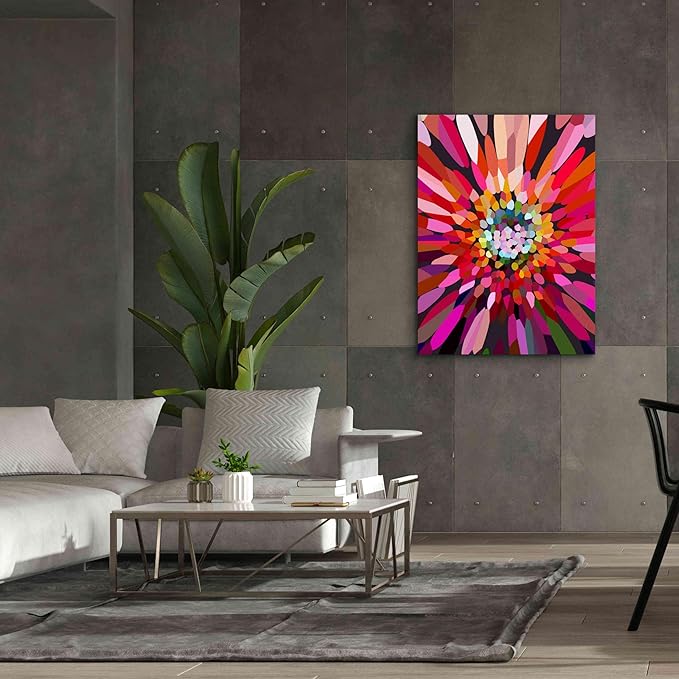 Epic Graffiti 'Pink Flower' by Shandra Smith, Canvas Wall Art, 40"x54"