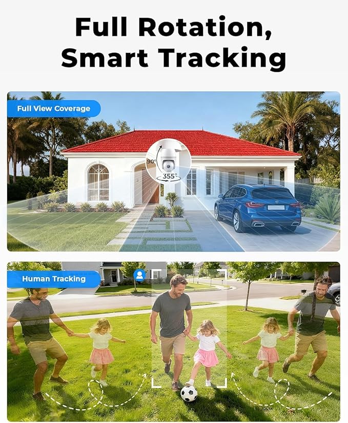 2K Light Bulb Camera Ourdoor, 5G/2.4G Wireless Outdoor Camera, Light Bulb Security Camera with AI Human Detection, Color Night Vision, Motion Alerts, 2-Way Audio, Compatible with Alexa