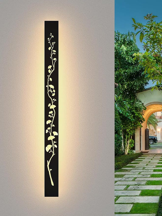 Modern Outdoor Wall Lights 39.4inch LED Long Wall Sconce 3000K Exterior Light Fixture Porch Lights 32W Exterior Lighting Fixtures for Patio Balcony Terrace Garden