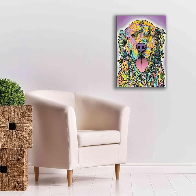 Epic Graffiti 'Silence Is Golden' by Dean Russo, Canvas Wall Art, 18"x26"