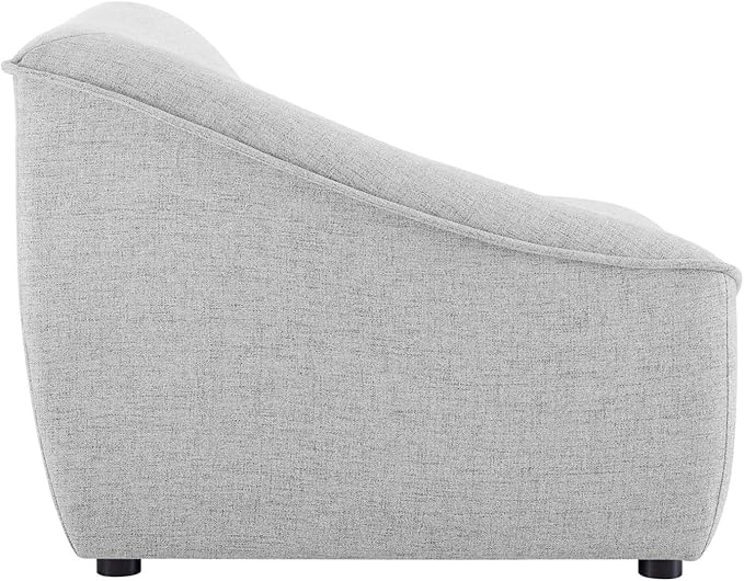 Modway Comprise Fabric Upholstered Sectional, Loveseat, Light Gray