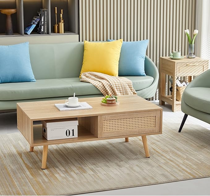 Ball & Cast 60" Sideboard Buffet Cabinet with Storage,Farmhouse Coffee Bar Cabinet with Bottom Shelf,2 Glass Cabinets & 2 Drawers,Wood Side Board Table with Tapered Legs for Living Room,Antique Grey